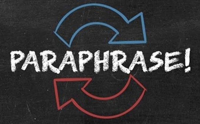 How to Paraphrase Text Correctly